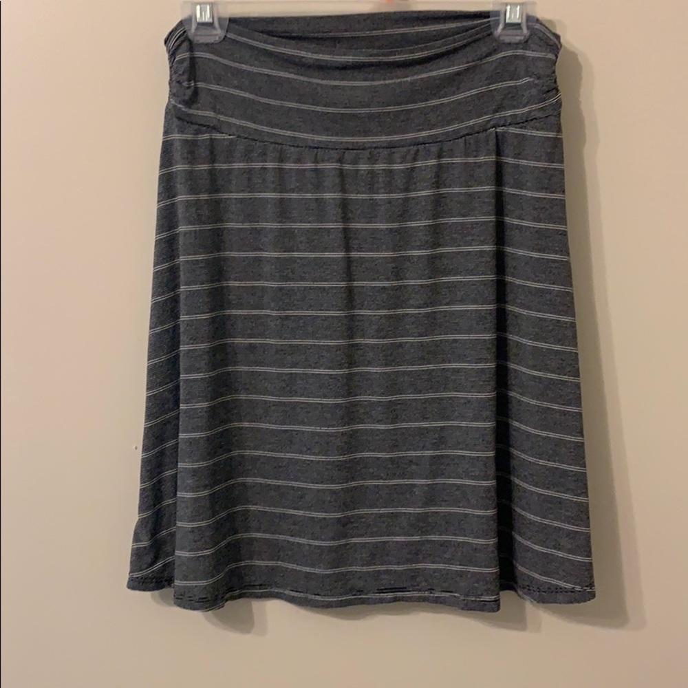 Black and white stripe skirt, size medium